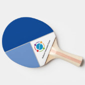 Logo Ping Pong Paddle Tischtennis Schläger (Seitenansicht)