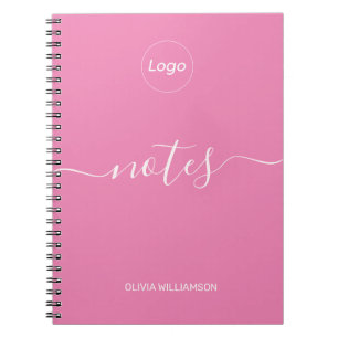 Logo Pink Beruflich Business Notizblock