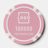 Logo-Pink Pokerchips (Rückseite)