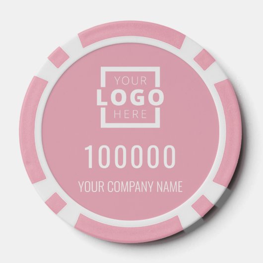 Logo-Pink Pokerchips (Rückseite)