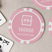 Logo-Pink Pokerchips