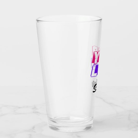 Logo-Pint-Glas mit Ihrem Logo und Namen Glas (Rechts)