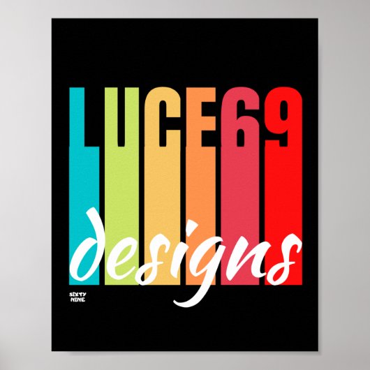 Logo-Plakat "LUCE69 DESIGNS" Poster (Vorne)