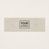 Logo-Plakette für hellbraune Leinen mit Ohrring (Vorderseite)