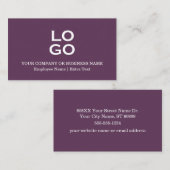 Logo-Plakette für Unternehmen oder Unternehmen Lil Visitenkarte (Vorne/Hinten)