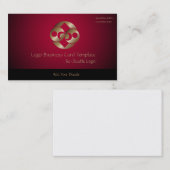 Logo "Planet Moon REd and Gold" Visitenkarte (Vorne/Hinten)