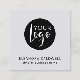 Logo-Platine für den QR-Code für Social Media Quadratische Visitenkarte