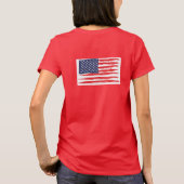 Logo plus US-Flaggen-T-Shirt T-Shirt (Rückseite)
