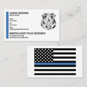 Logo Polizeibehörde Gesetzeshüter Visitenkarte