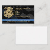 Logo Polizeibehörde Gesetzeshüter Visitenkarte (Vorne/Hinten)