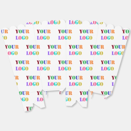 Logo-Popcornbox für Ihr Unternehmen anpassen Geschenkschachtel (Ungeklappt)