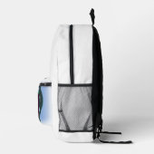 Logo-Position 2 Zoom zweimal Bedruckter Rucksack (Rechts)