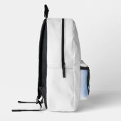 Logo-Position 2 Zoom zweimal Bedruckter Rucksack (Links)