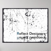 Logo-Poster für Unternehmen - Reflektieren von Des Poster (Vorne)