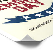 Logo-Poster zum Gedenktag Poster (Ecke)