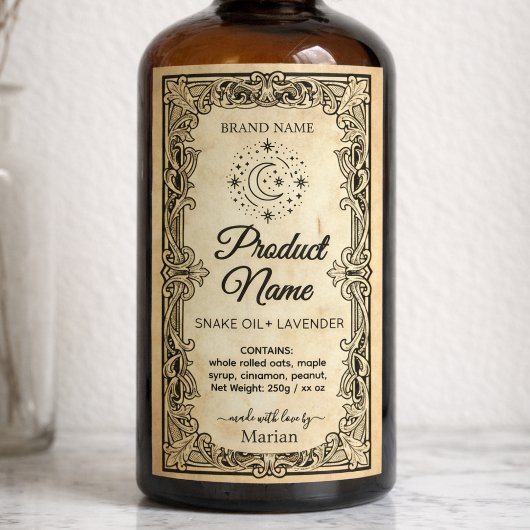 Logo Potion Vintage Apothecary Labels  Weinetikett