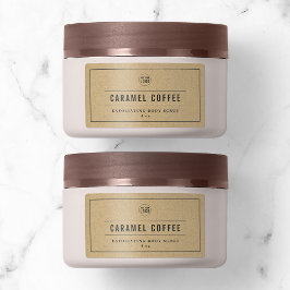 Logo-Produktkennzeichnung für graue Border & Lines Adressaufkleber