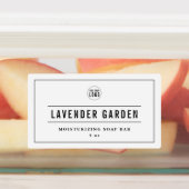 Logo-Produktkennzeichnung für schwarze Grenzen und Etiketten (Befestigt)