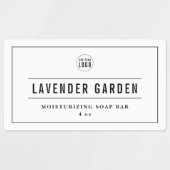 Logo-Produktkennzeichnung für schwarze Grenzen und Etiketten (Design 1)