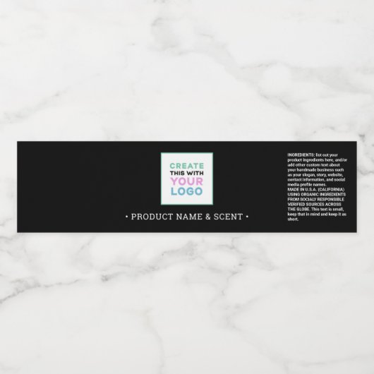 Logo-Produktübersicht um das Inhaltsverzeichnis hi Wasserflaschenetikett (Einzelnes Label)