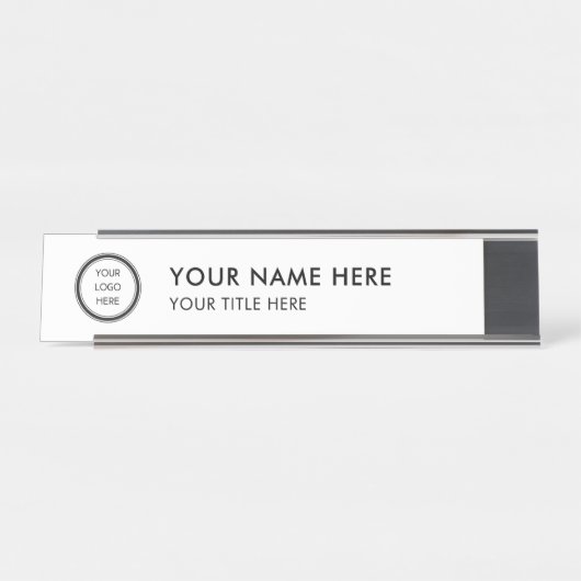 Logo Professional Business Name Plate Schreibtischnamensplakette (Vorderseite )