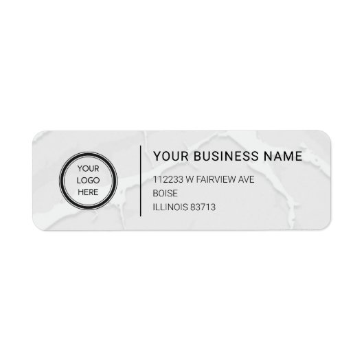 Logo Professional Business Return Address Label (Vorne)