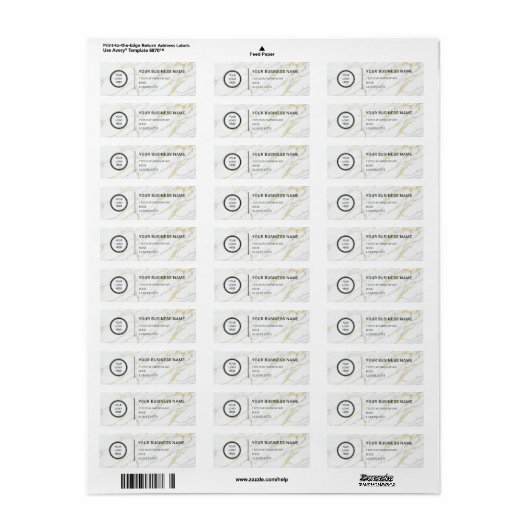 Logo Professional Business Return Address Label (Vorne)