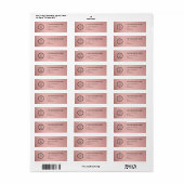 Logo Professional Business Return Address Label (Vorne)