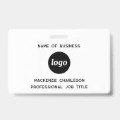 Logo Professioneller Geschäftsname Ausweis (Vorderseite)