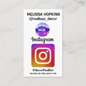 Logo-Profil für benutzerdefiniertes tik-Token Visitenkarte (Rückseite)