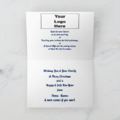 Logo Promo Business Blue Frohe Weihnachten (Innenseite)