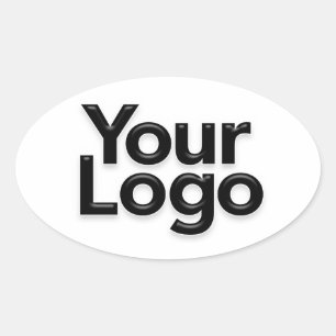 Logo-Promotionsmarketing für Kleinunternehmer Ovaler Aufkleber