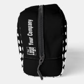 Logo-Punkte für Werbefirmen Schwarz-weiß Waschbeutel (Rechts)