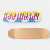 Logo-Puprle siebzehn Skateboard (Horizontal)