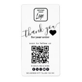 Logo qcode minimalistisch Vielen Dank für Ihr Gesc (Vorne)