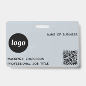 Logo QR Beruflicher Name des Unternehmens Ausweis (Vorderseite)
