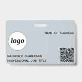 Logo QR Beruflicher Name des Unternehmens Ausweis (Vorderseite)