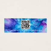 Logo QR-blaue lila Ohrring-Anzeigetafel (Rückseite)