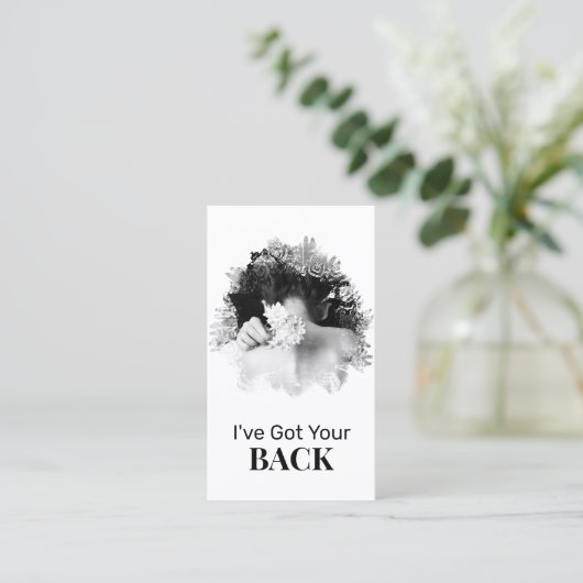 *~* Logo QR Chiropraktiker Chiropractic Wellness-C Visitenkarte (Stehend Vorderseite)