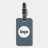 Logo QR Code Anthrazitgrau Geschäft Promotional Gepäckanhänger (Vorderseite vertikal)