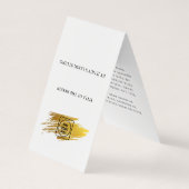 Logo QR Code Armband Display Geschäftshalter Visitenkarten (Rückseite)