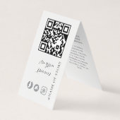 Logo QR Code Armband Display Geschäftshalter Visitenkarten (Vorderseite)