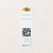 Logo QR Code Armband Display Geschäftshalter Visitenkarten (Außenseite Aufgefaltet)