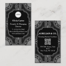 Logo & QR-Code Art Deco Luxus