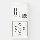 Logo-QR-Code Beruflicher Banner (Vertikal)