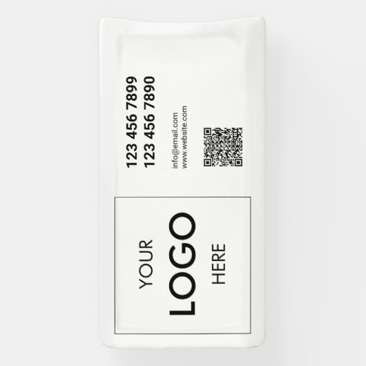 Logo-QR-Code Beruflicher Banner (Vertikal)