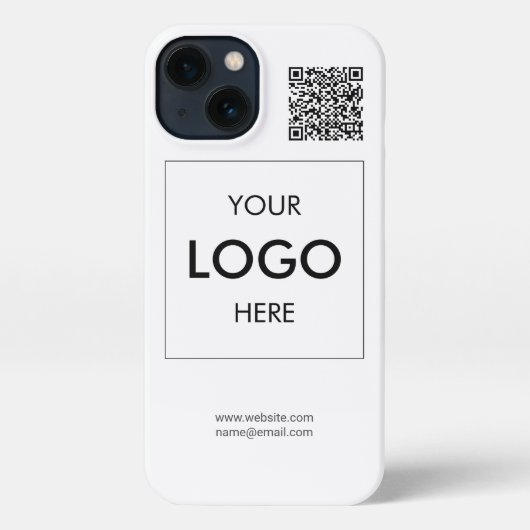 Logo QR Code Business Beruflich iPhone Case iPhone Hülle (Rückseite)