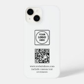 Logo QR Code Business Promo iphone case Hülle (Rückseite)