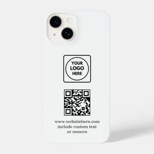 Logo QR Code Business Promo iphone case Hülle (Rückseite)