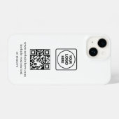 Logo QR Code Business Promo iphone case Hülle (Rückseite (Horizontal))